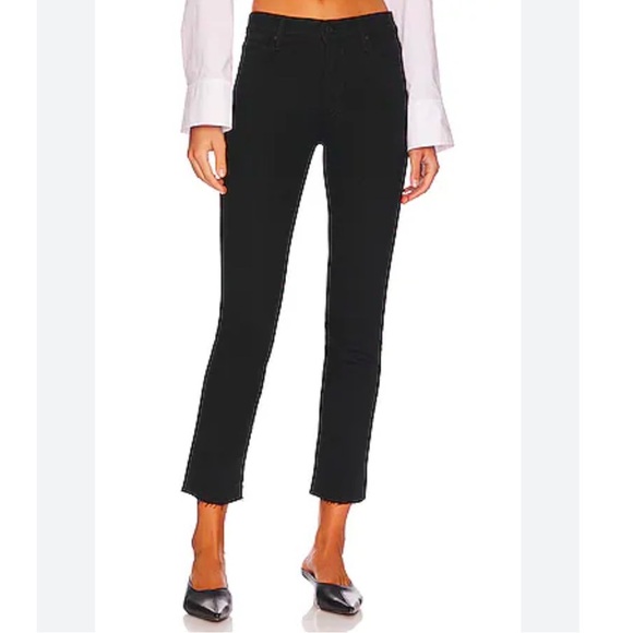 MOTHER The Rascal Ankle Fray Jeans in Pitch Size 26 - Picture 1 of 10